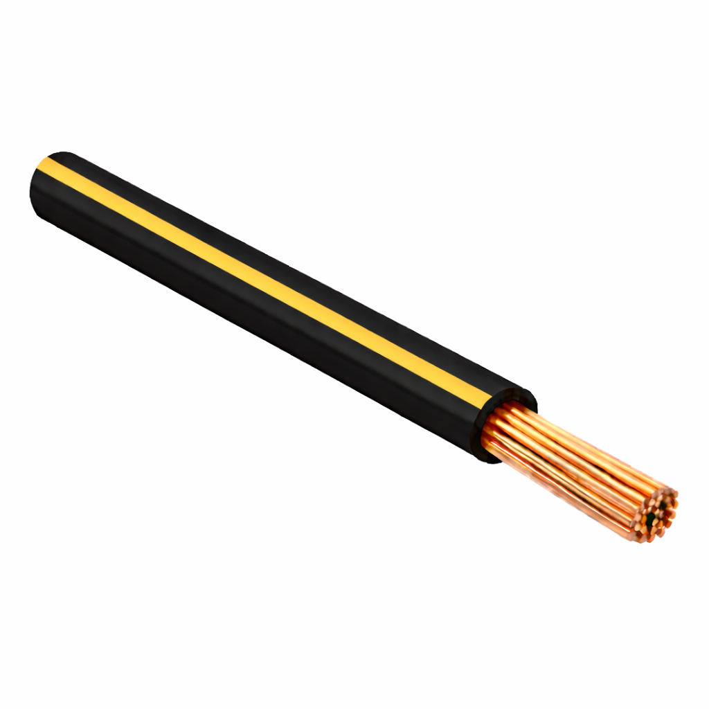 FLRY-B ISO 6722 Class B Thinwall Single-Core Wire 1.0 mm² 100m - Black / Yellow