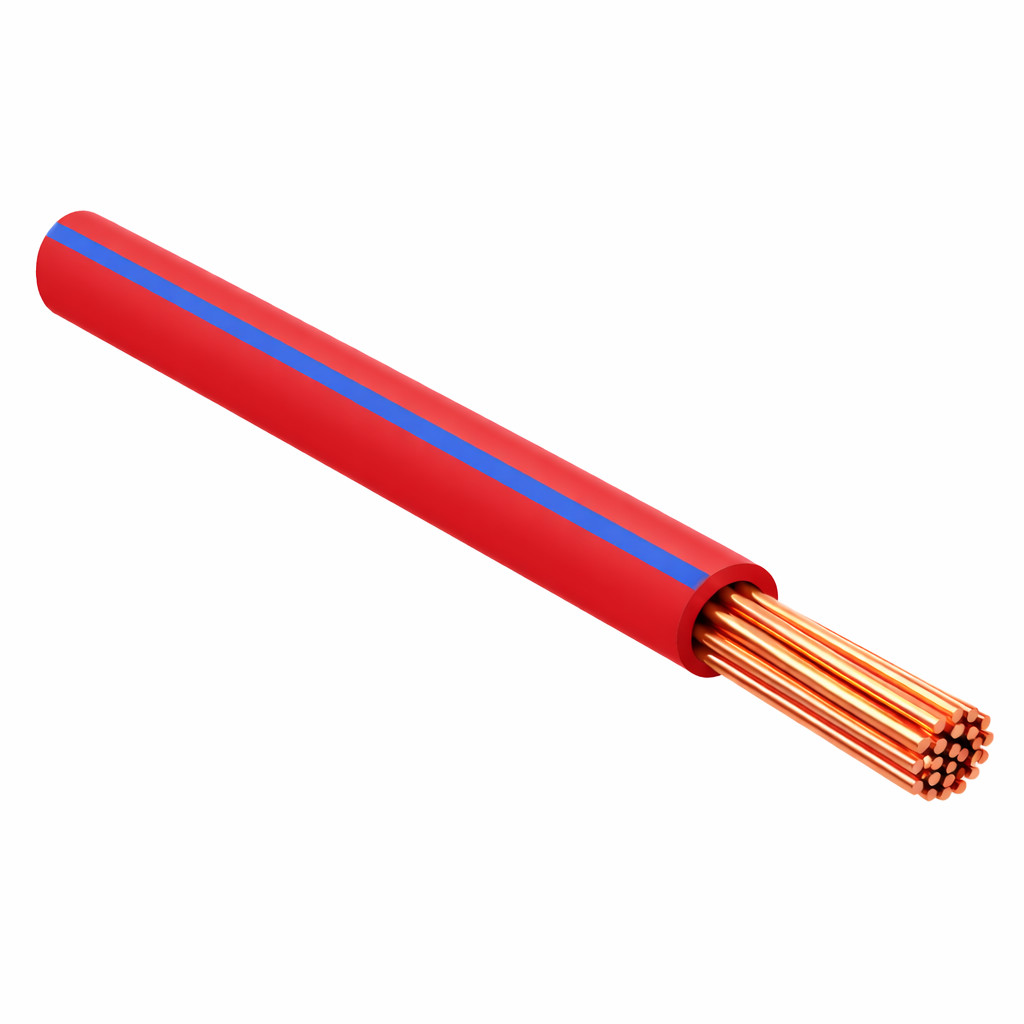 FLRY-B ISO 6722 Class B Thinwall Single-Core Wire 1.0 mm² 100m - Red / Blue