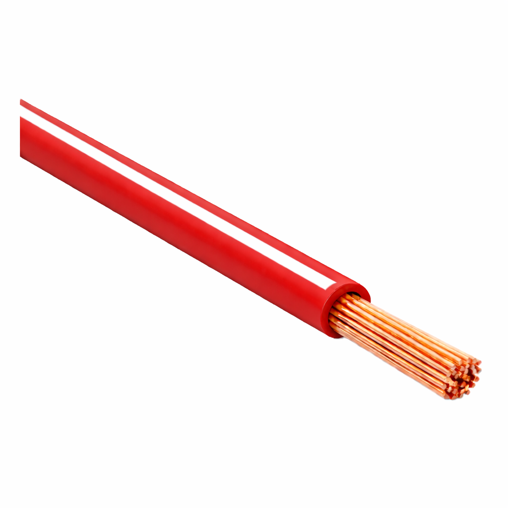 FLRY-B ISO 6722 Class B Thinwall Single-Core Wire 1.5 mm² 100m - Red / White