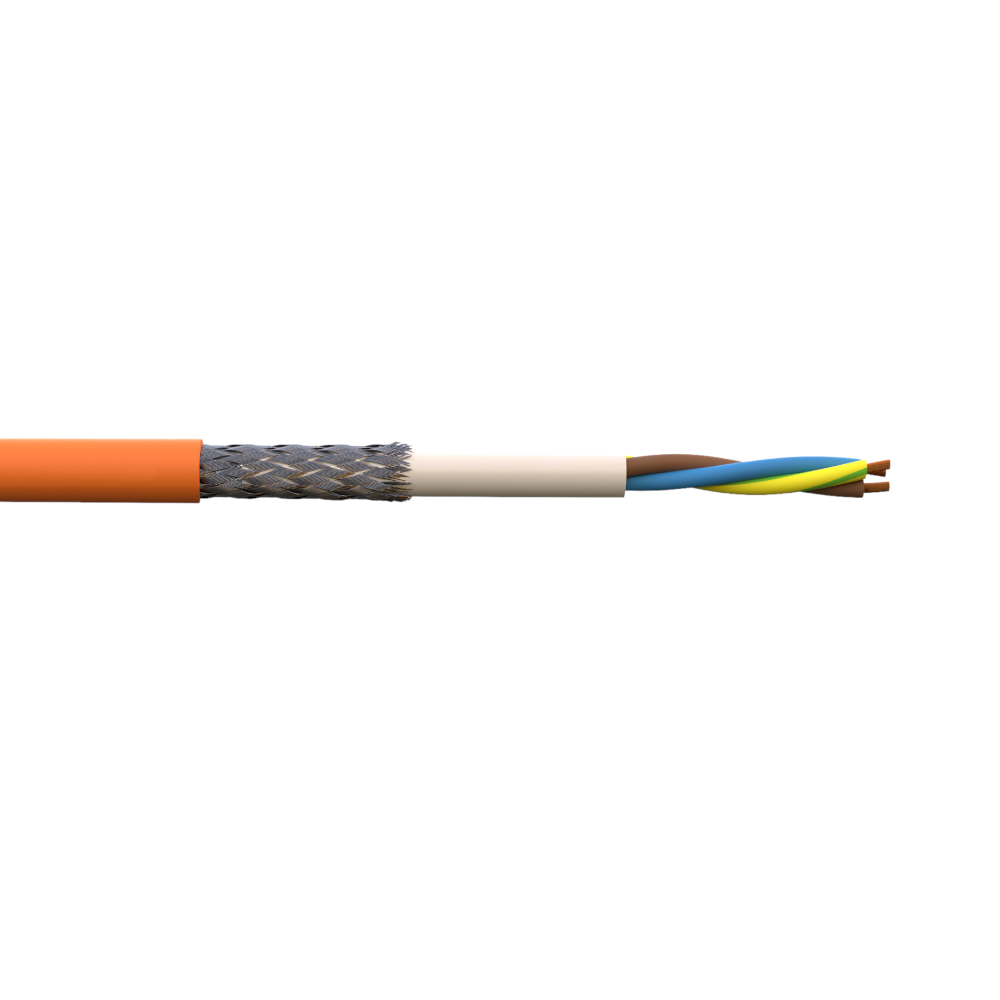 High Temperature Silicon Rubber 4 core shielded (Coroflex FHLR alternative A) 4.0mm²