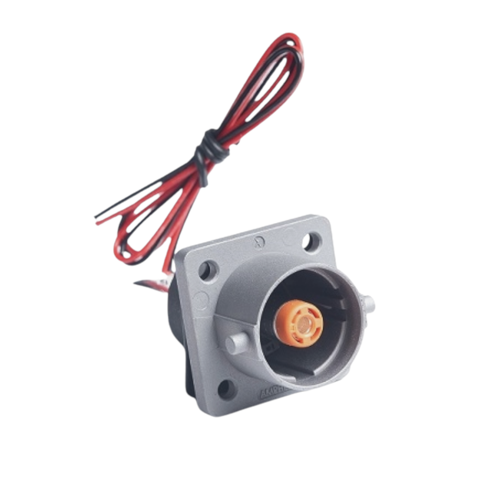 Amphenol PowerLok PL00W-301-10M8-2 10mm G2 1 way receptacle M8 busbar lug