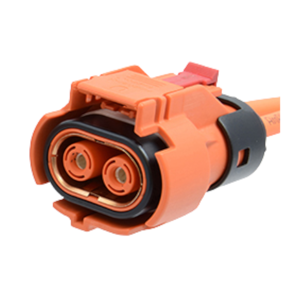 Amphenol ePower-Lite ELP2Z03 2 way plug 6mm, key Z - Orange
