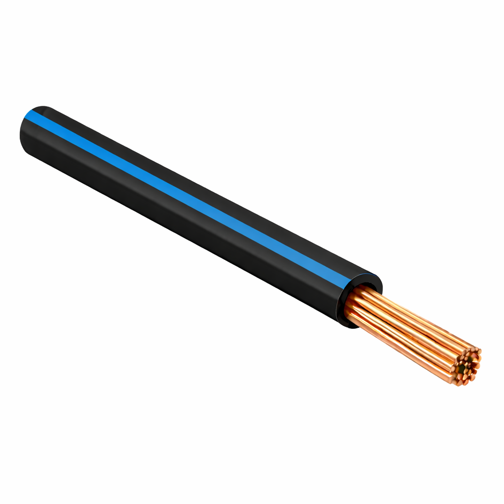 FLRY-B ISO 6722 Class B Thinwall Single-Core Wire 1.0 mm² 100m - Black / Blue