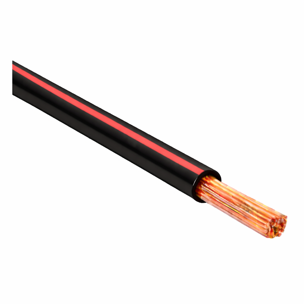 FLRY-B ISO 6722 Class B Thinwall Single-Core Wire 1.0 mm² 100m - Black / Red