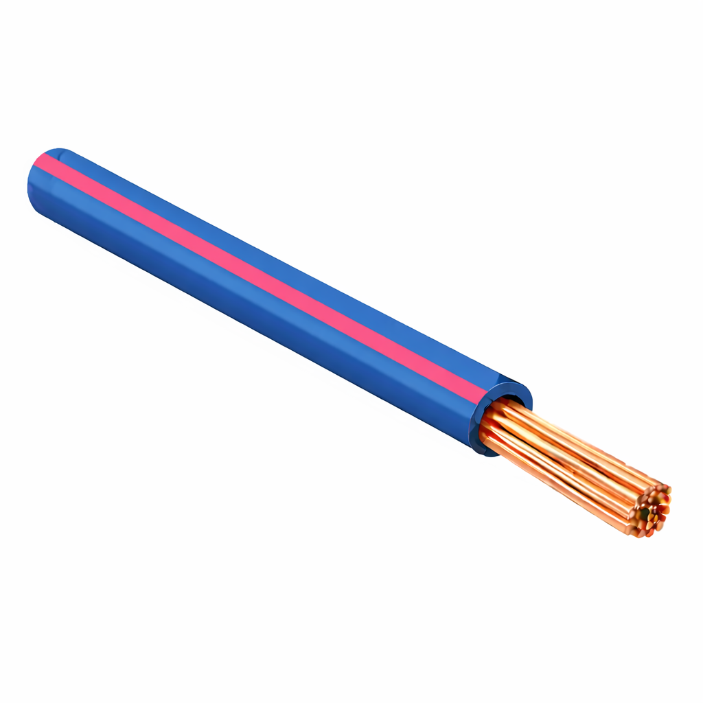 FLRY-B ISO 6722 Class B Thinwall Single-Core Wire 0.75 mm² 100m - Blue / Pink