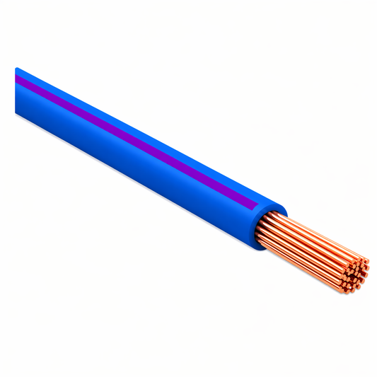 FLRY-B ISO 6722 Class B Thinwall Single-Core Wire 0.5 mm² 100m - Blue / Purple