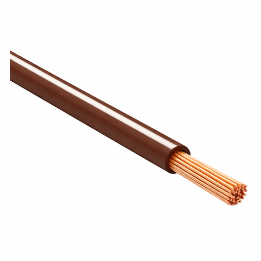 FLRY-B ISO 6722 Class B Thinwall Single-Core Wire 2.0 mm² 100m - Brown / White
