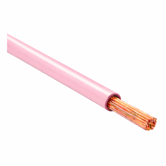 FLRY-B ISO 6722 Class B Thinwall Single-Core Wire 0.75 mm² 100m - Pink / White
