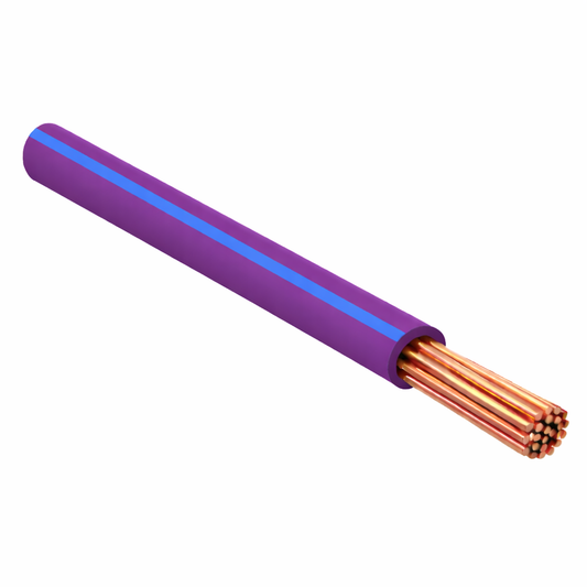 FLRY-B ISO 6722 Class B Thinwall Single-Core Wire 1.0 mm² 100m - Purple / Blue