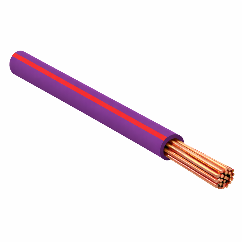 FLRY-B ISO 6722 Class B Thinwall Single-Core Wire 1.0 mm² 100m - Purple / Red