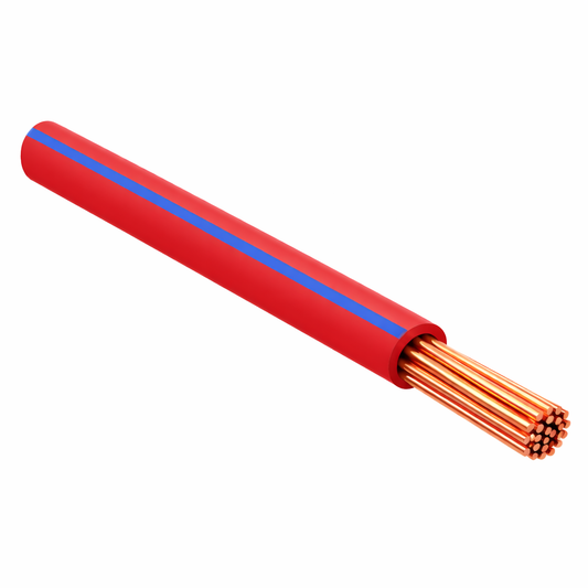 FLRY-B ISO 6722 Class B Thinwall Single-Core Wire 1.0 mm² 100m - Red / Blue