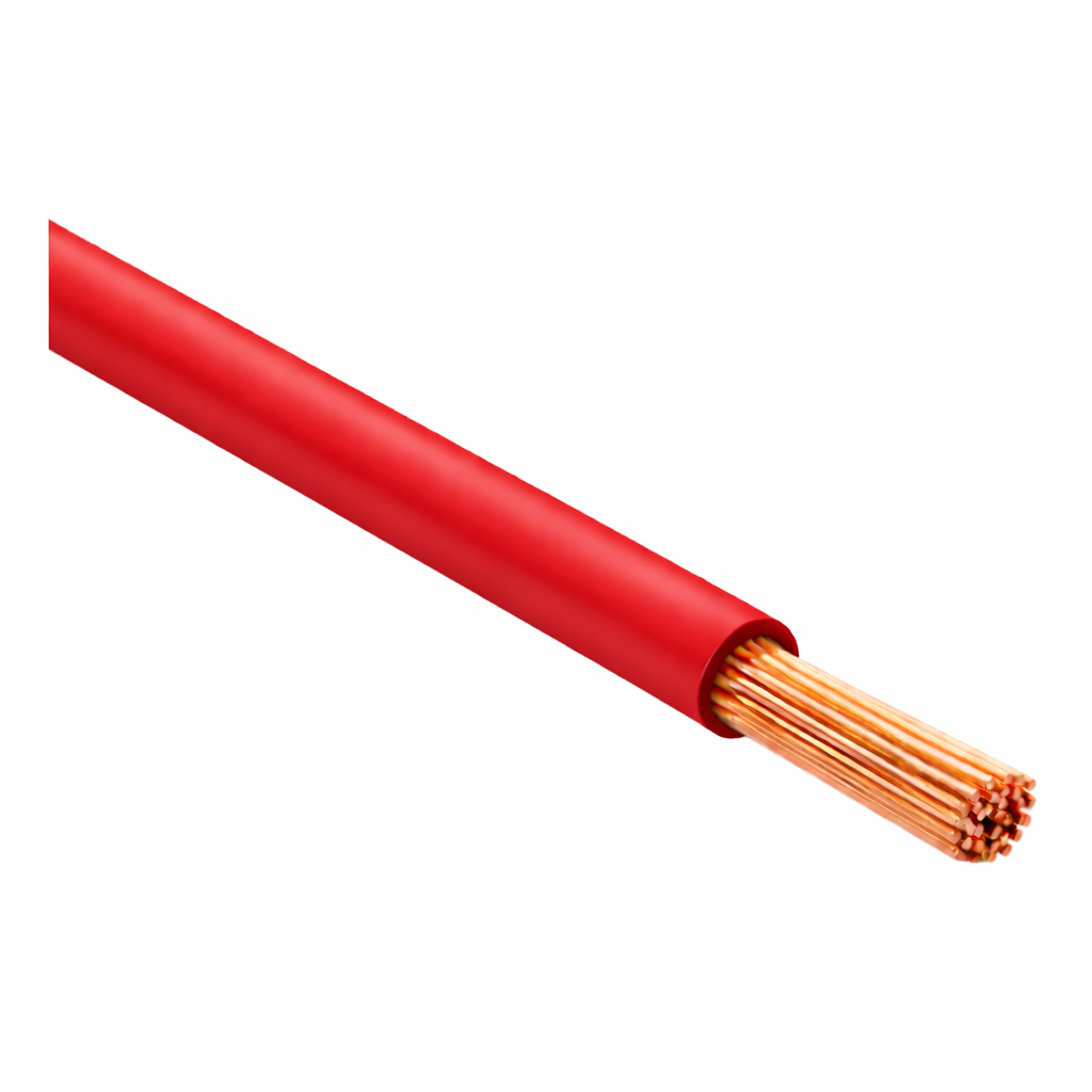 SXL SAE J1128 Single-Core Automotive Wire 8 AWG 100m - Red