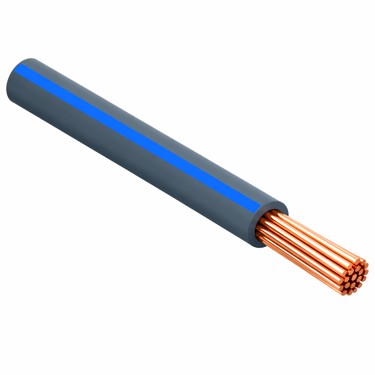 FLRY-B ISO 6722 Class B Thinwall Single-Core Wire 0.5 mm² 100m - Slate / Blue