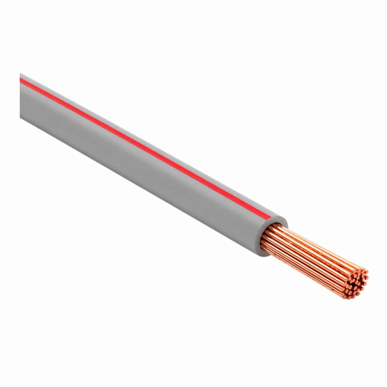 FLRY-B ISO 6722 Class B Thinwall Single-Core Wire 0.5 mm² 100m - Slate / Red