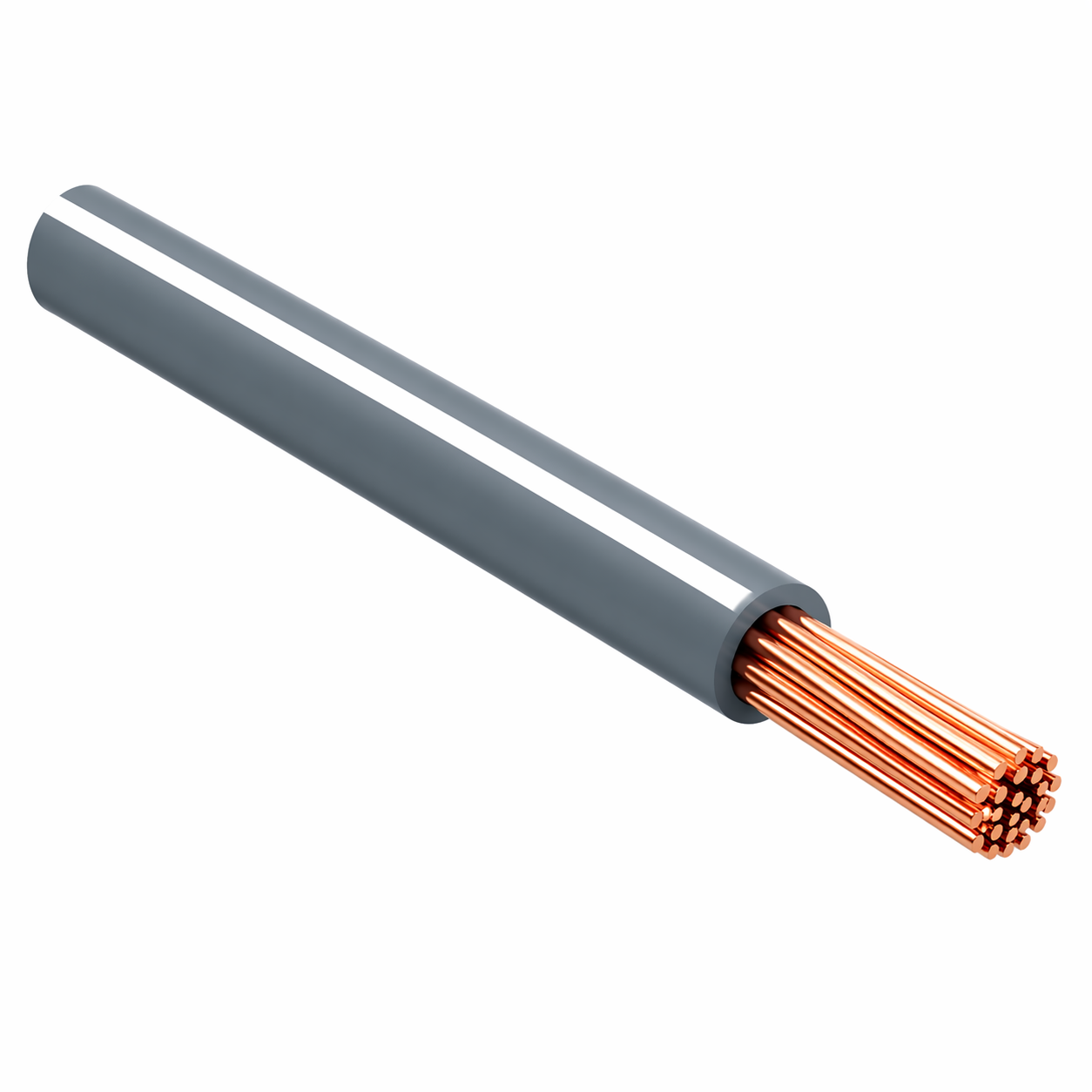 FLRY-B ISO 6722 Class B Thinwall Single-Core Wire 1.0 mm² 100m - Slate / White