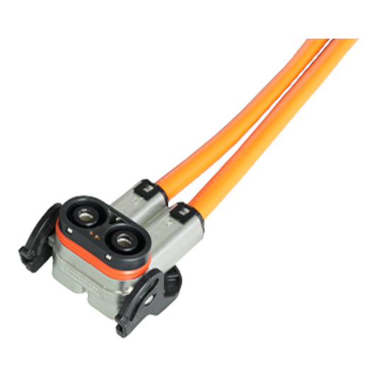 Amphenol Excel|mate Metal HVSLS600082A125 2 way right angle plug 25mm - Key A