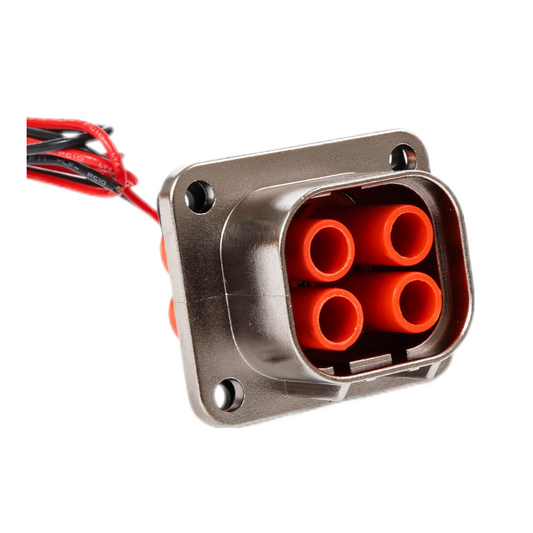 Amphenol PowerLok PL084X-41-4 4 way panel mount socket 4mm X key