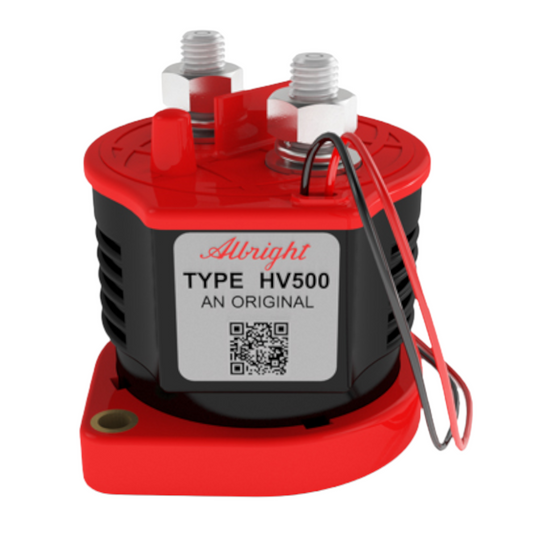 Albright HV500AF-12 12V contactor, Aux: Normally closed, PWM coil economiser