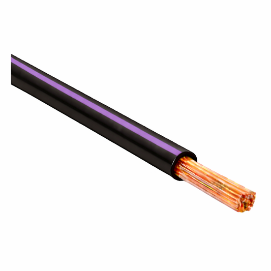 FLRY-B ISO 6722 Class B Thinwall Single-Core Wire 0.75 mm² 100m - Black / Purple