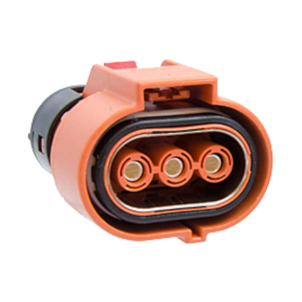 Amphenol ePower-Lite ELP3Y02 3 way plug 4mm, key Y - Orange