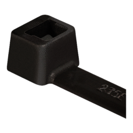 HellermannTyton T30R-PA66-BK Cable Tie, PA66, 150 mm x 3.5 mm, max. ⌀ 35 mm, Black, Pack of 100